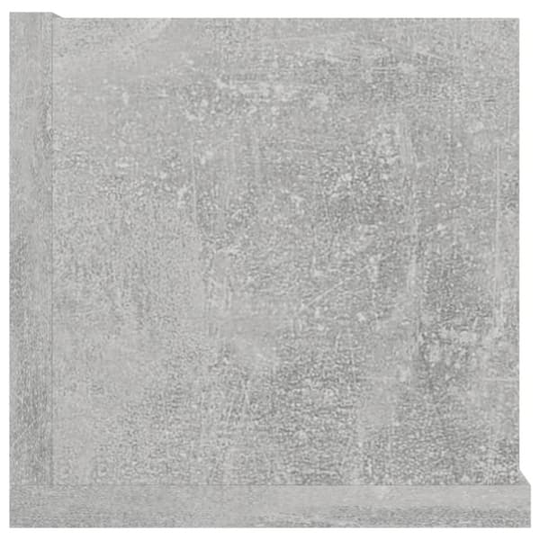 vidaXL CD-hylla betonggrå 100x18x18 cm spånskiva - Vägghyllor & fönsterbrädor
