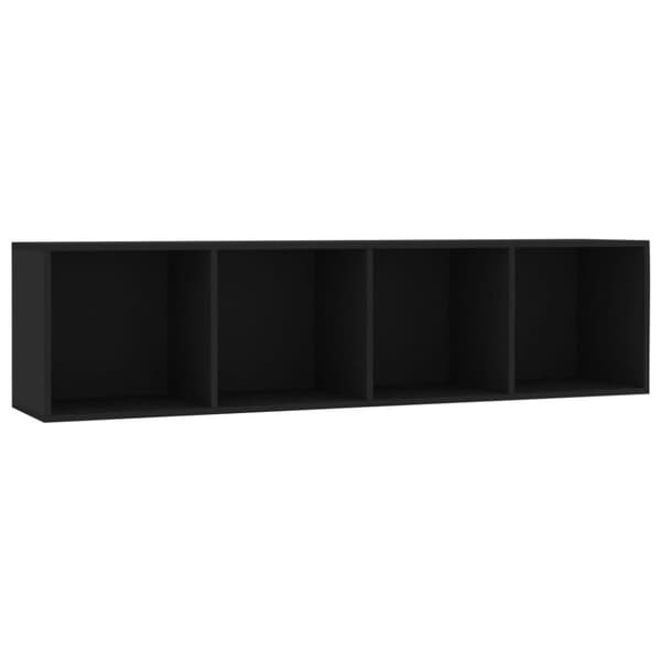 vidaXL bogskab/tv-skab 143 x 30 x 36 cm sort - Væghylder & smalle hylder