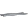 Pikkukuva 4 / 9: vidaXL Tauluhyllyt 2 kpl harmaa 40x9x3 cm MDF -  Seinähyllyt