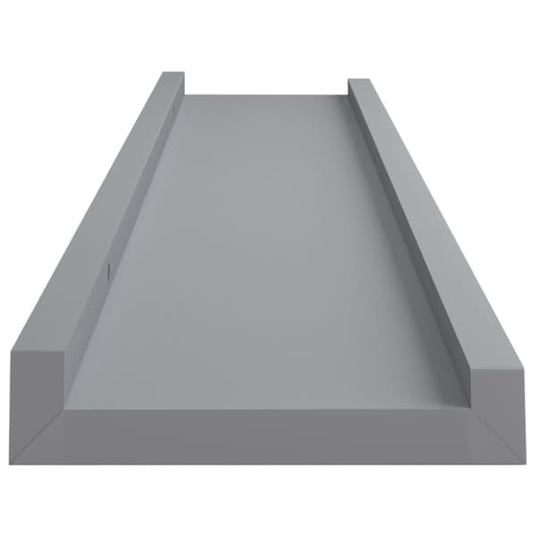 vidaXL Tauluhyllyt 2 kpl harmaa 40x9x3 cm MDF - Seinähyllyt