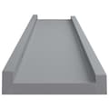 Pikkukuva 6 / 9: vidaXL Tauluhyllyt 2 kpl harmaa 40x9x3 cm MDF -  Seinähyllyt