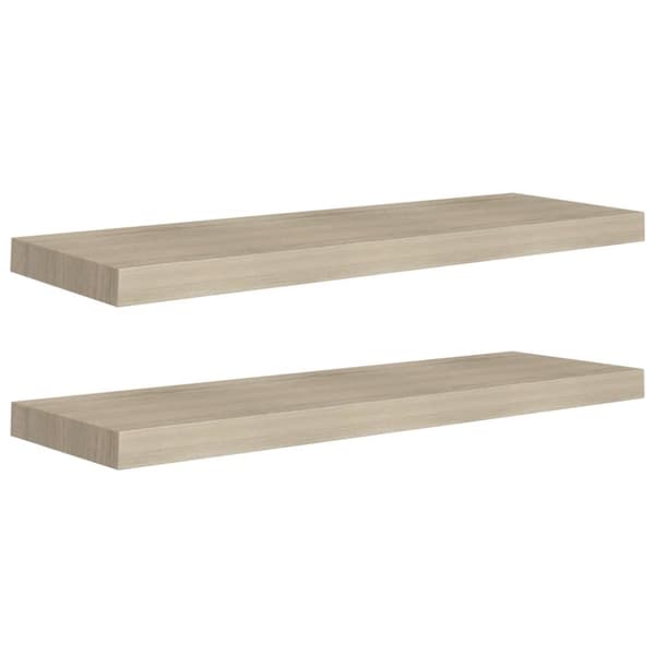 vidaXL Kelluvat seinähyllyt 2 kpl tammi 80x23,5x3,8 cm MDF -  Seinähyllyt