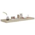 Pikkukuva 8 / 9: vidaXL Kelluvat seinähyllyt 2 kpl tammi 80x23,5x3,8 cm MDF -  Seinähyllyt