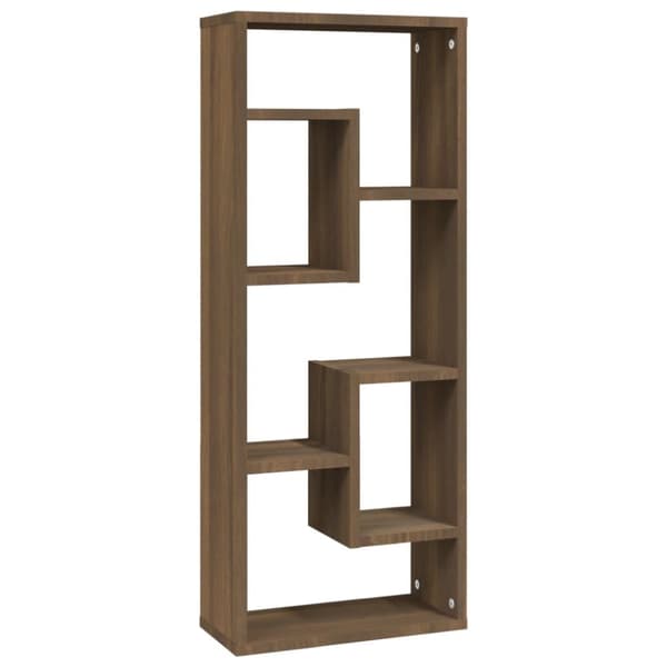 vidaXL Vägghylla brun ek 36x16x90 cm konstruerat trä -  Vägghyllor & fönsterbrädor