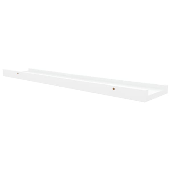vidaXL Tavellist 2 st vit 60x9x3 cm MDF -  Vägghyllor & fönsterbrädor