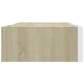 Pikkukuva 7 / 11: vidaXL Seinälaatikkohyllyt 2 kpl tammi ja valkoinen 40x23,5x10 cm MDF -  Seinähyllyt
