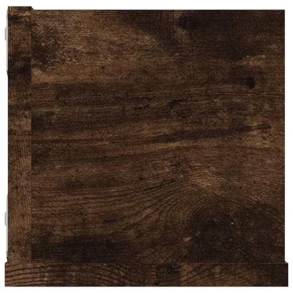 vidaXL CD-hylly savutammi 100x18x18 cm tekninen puu -  Seinähyllyt