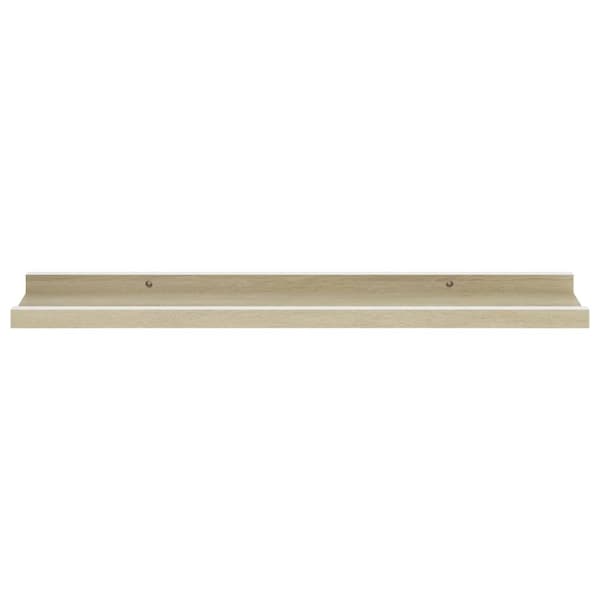vidaXL væghylder 2 stk. 60x9x3 cm hvid og sonoma-eg -  Væghylder & smalle hylder