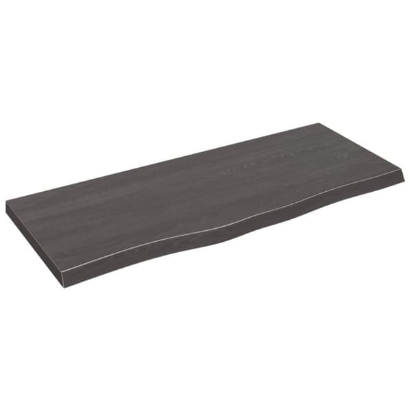 vidaXL Seinähylly tummanruskea 100x40x(2-4) cm käsitelty täystammi - Seinähyllyt