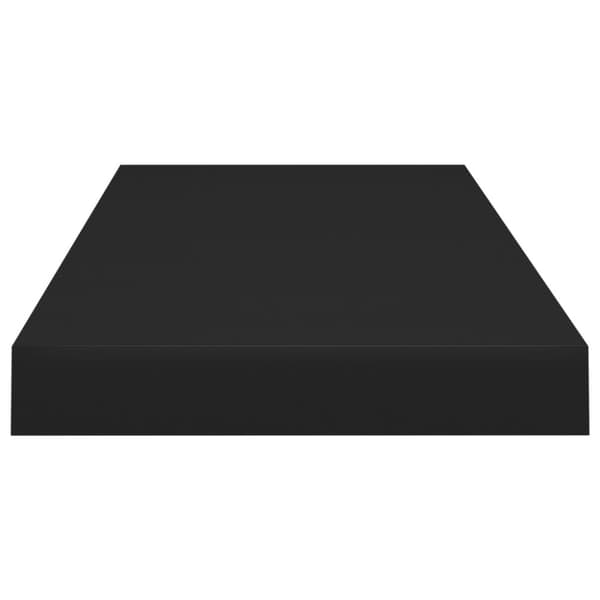 vidaXL væghylder 2 stk. 60x23,5x3,8 cm MDF sort - Væghylder & smalle hylder