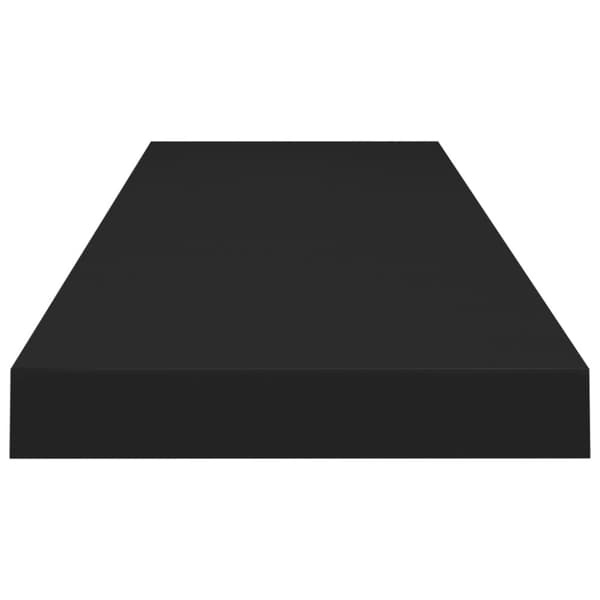 vidaXL Svävande vägghylla svart 90x23,5x3,8 cm MDF - Vägghyllor & fönsterbrädor