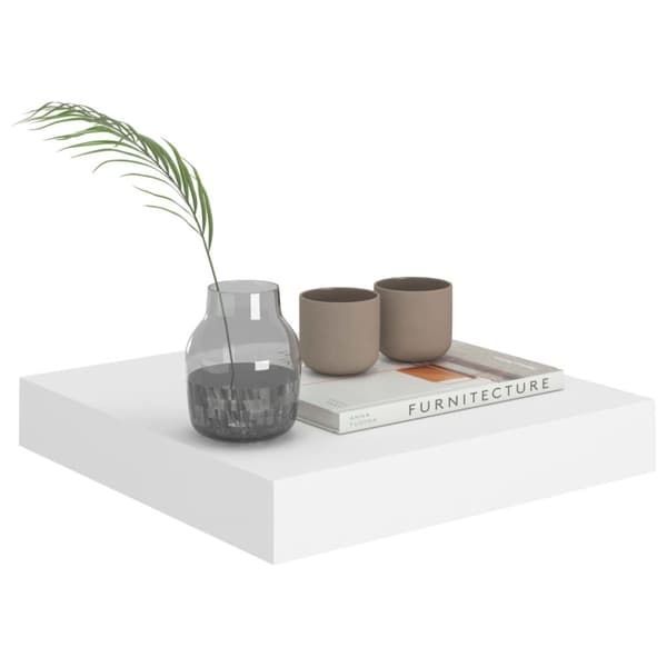 vidaXL væghylder 4 stk. 23x23,5x3,8 cm MDF hvid - Væghylder & smalle hylder
