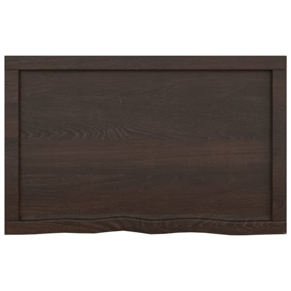 vidaXL Vägghylla mörkbrun 80x50x(2-4) cm behandlad massiv ek -  Vägghyllor & fönsterbrädor