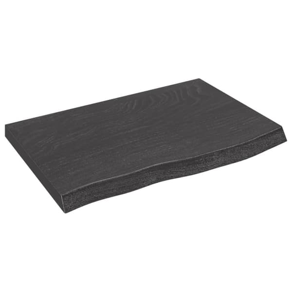 vidaXL Seinähylly tummanruskea 60x40x(2-4) cm käsitelty täystammi - Seinähyllyt