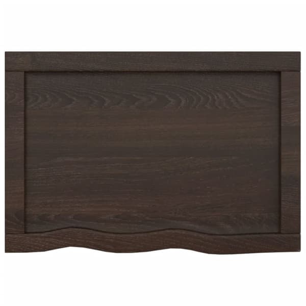 vidaXL Seinähylly tummanruskea 60x40x(2-4) cm käsitelty täystammi - Seinähyllyt