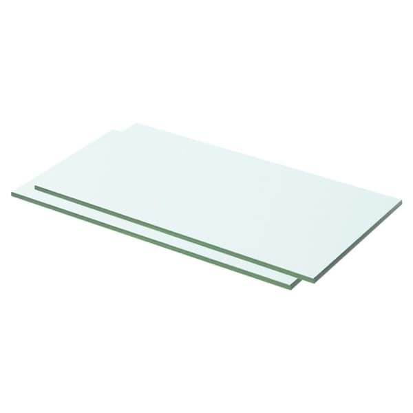 vidaXL Hyllyt 2 kpl kirkas lasi 50x20 cm -  Seinähyllyt