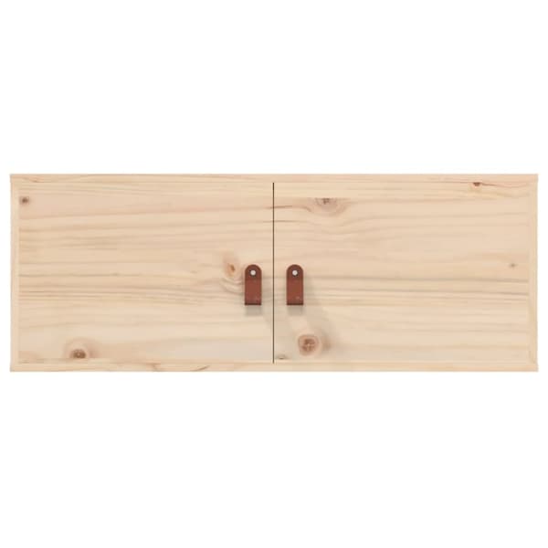 vidaXL vægskabe 2 stk. 80x30x30 cm massivt fyrretræ - Væghylder & smalle hylder