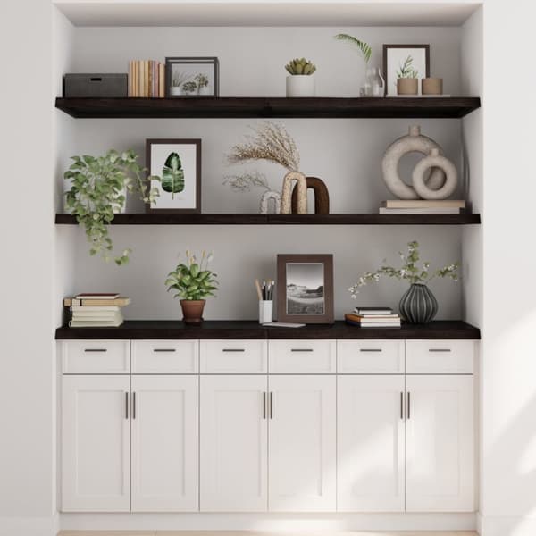 vidaXL Seinähylly tummanruskea 160x50x(2-4) cm käsitelty täystammi -  Seinähyllyt