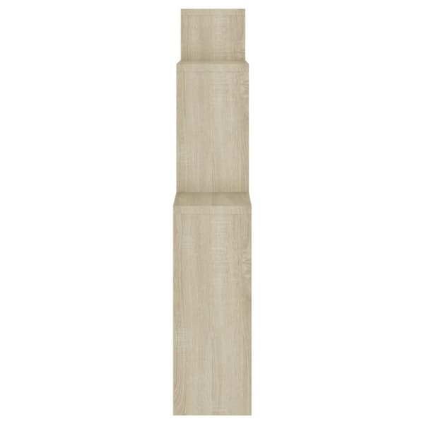 vidaXL vægreol 80x15x78,5 cm konstrueret træ sonoma-eg -  Væghylder & smalle hylder