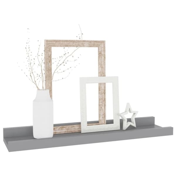 vidaXL væghylder 4 stk. 40x9x3 cm grå - Væghylder & smalle hylder