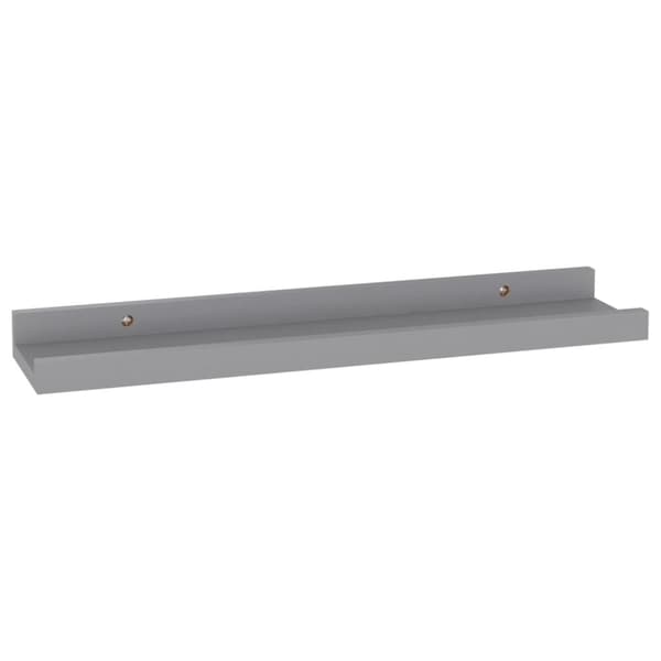 vidaXL væghylder 4 stk. 40x9x3 cm grå - Væghylder & smalle hylder