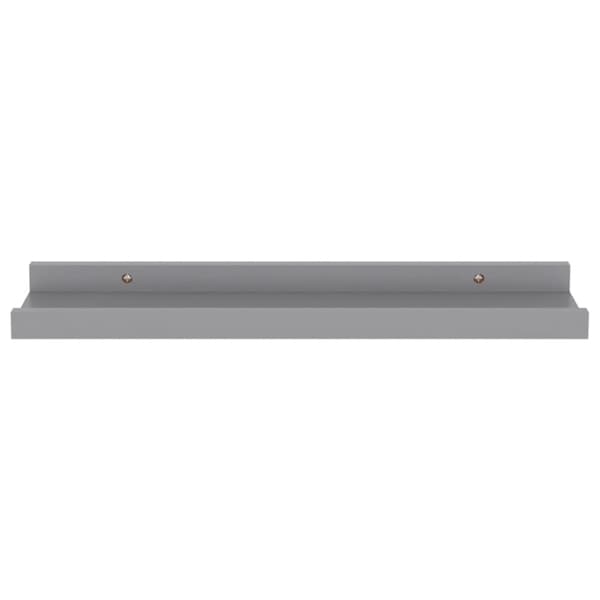 vidaXL væghylder 4 stk. 40x9x3 cm grå - Væghylder & smalle hylder