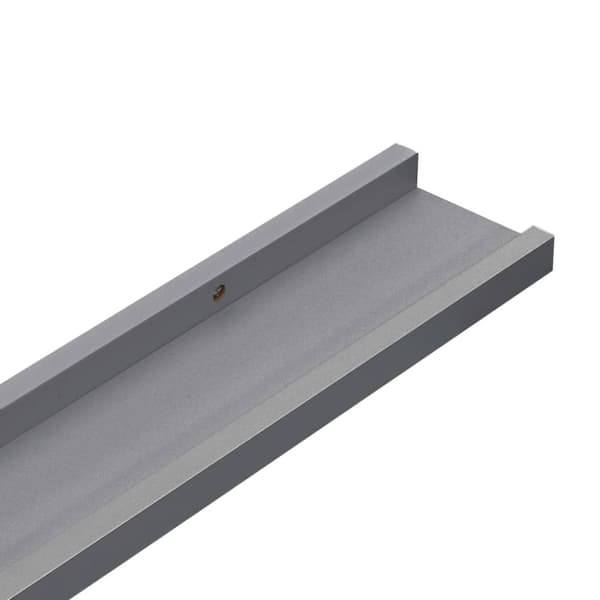 vidaXL væghylder 4 stk. 40x9x3 cm grå - Væghylder & smalle hylder