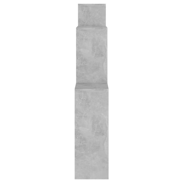 vidaXL Kuutioseinähylly betoninharmaa 80x15x78,5 cm tekninen puu - Seinähyllyt