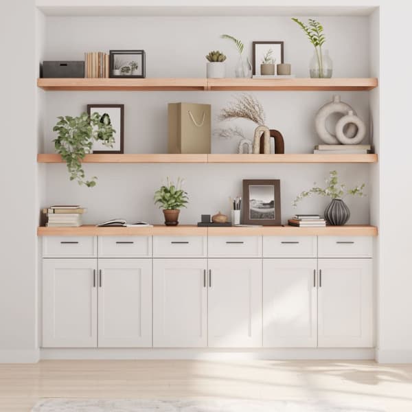 vidaXL Hyllplan 200x30x(2-6) cm obehandlad massiv ek - Vägghyllor & fönsterbrädor