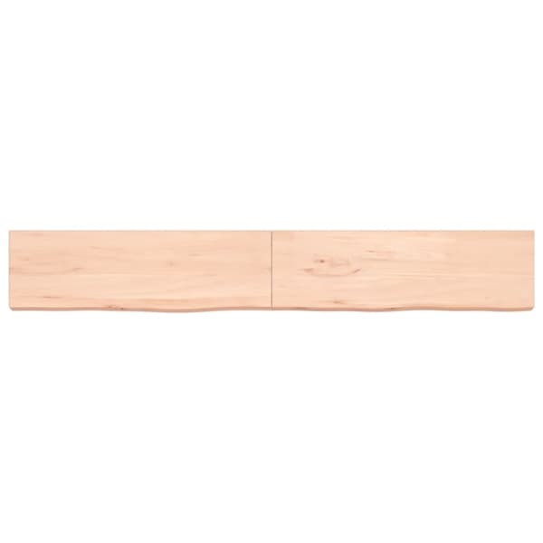 vidaXL Hyllplan 200x30x(2-6) cm obehandlad massiv ek - Vägghyllor & fönsterbrädor