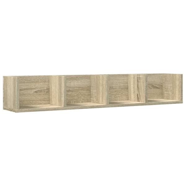 vidaXL vægskab 99x18x16,5 cm konstrueret træ sonoma-eg -  Væghylder & smalle hylder