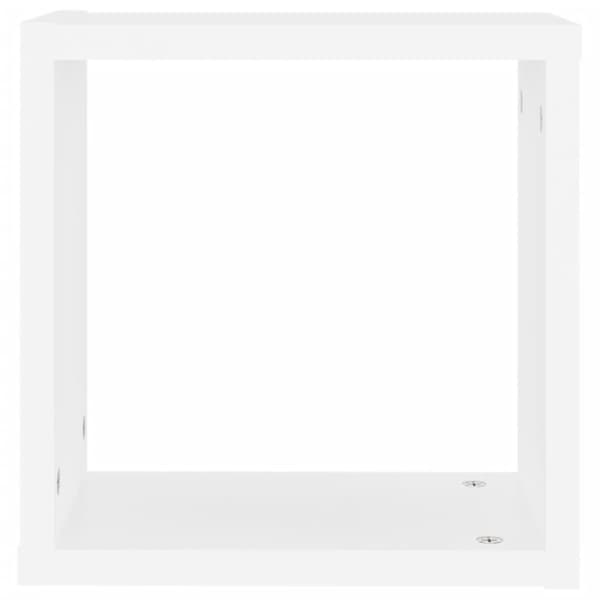 vidaXL Vägghylla kubformad 2 st vit 30x15x30 -  Vägghyllor & fönsterbrädor
