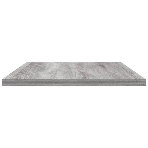 vidaXL Vägghyllor 4 st grå sonoma 60x20x1,5 cm konstruerat trä - Vägghyllor & fönsterbrädor