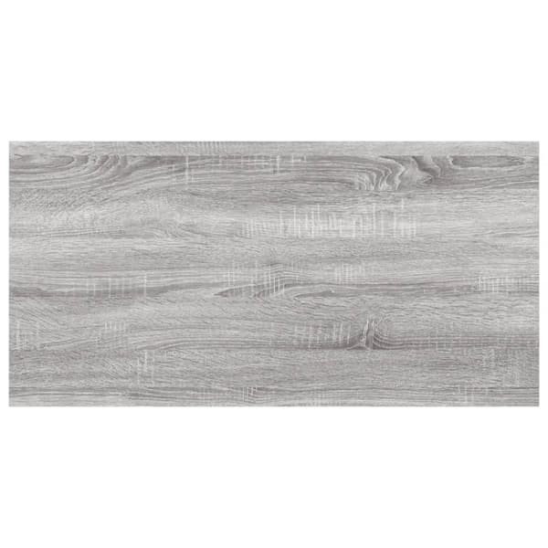 vidaXL Vägghyllor 4 st grå sonoma 60x20x1,5 cm konstruerat trä - Vägghyllor & fönsterbrädor
