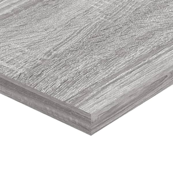 vidaXL Vägghyllor 4 st grå sonoma 60x20x1,5 cm konstruerat trä - Vägghyllor & fönsterbrädor