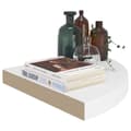 Miniatyrbild 8 av 9: The Living Store Svävande hörnhyllor 4 st vit 35x35x3,8 cm MDF -  Vägghyllor & fönsterbrädor