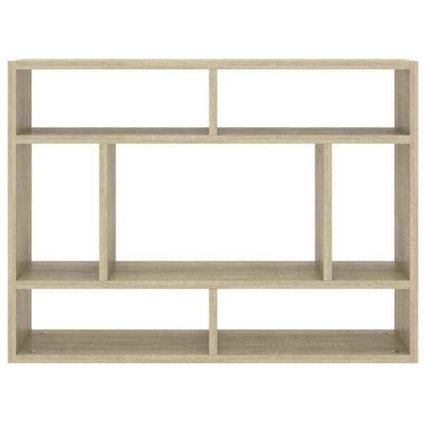The Living Store Vägghylla sonoma-ek 75x16x55 cm konstruerat trä -  Vägghyllor & fönsterbrädor