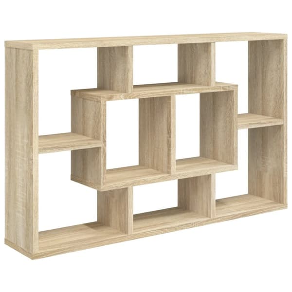 The Living Store Vägghylla sonoma-ek 85x16x52,5 cm konstruerat trä -  Vägghyllor & fönsterbrädor