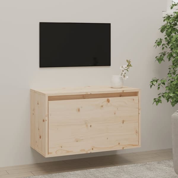 The Living Store Väggskåp 60x30x35 cm massiv furu - Vägghyllor & fönsterbrädor