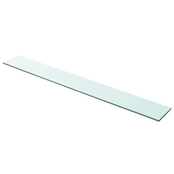 The Living Store hylder 2 stk. glaspanel 100 x 12 cm klar -  Væghylder & smalle hylder