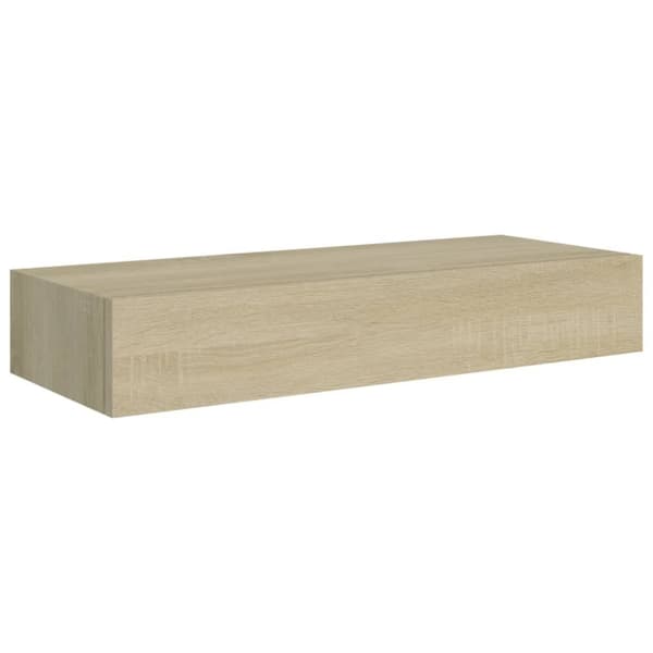 The Living Store Seinälaatikkohylly tammi 60x23,5x10 cm MDF -  Seinähyllyt