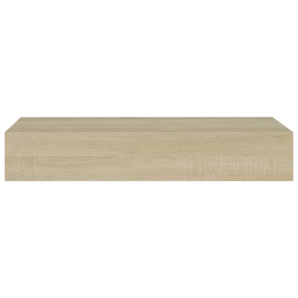 The Living Store Seinälaatikkohylly tammi 60x23,5x10 cm MDF - Seinähyllyt