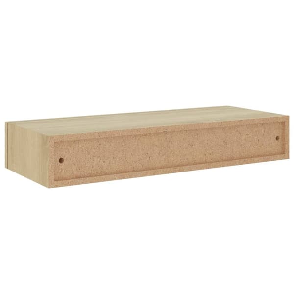 The Living Store Seinälaatikkohylly tammi 60x23,5x10 cm MDF - Seinähyllyt