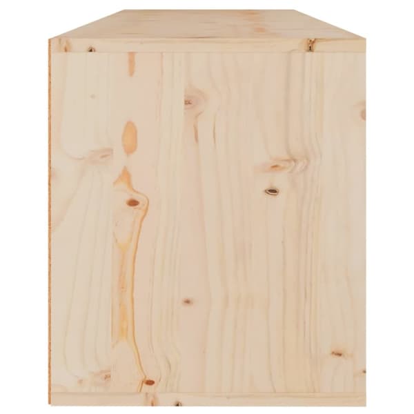 The Living Store vægskab 100x30x35 cm massivt fyrretræ -  Væghylder & smalle hylder
