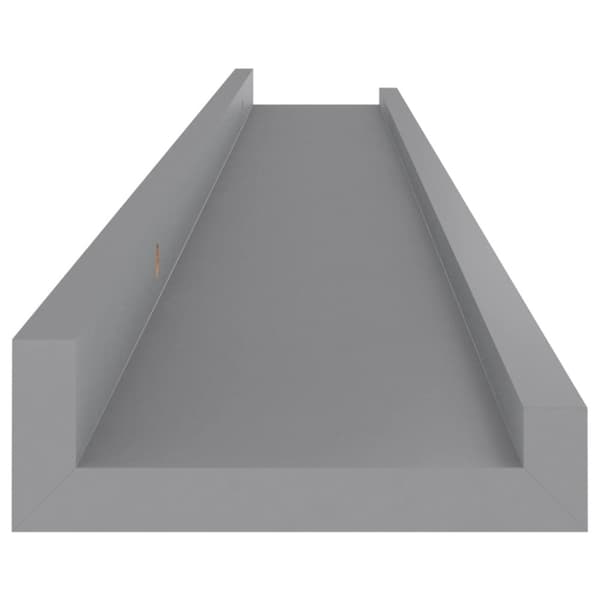 The Living Store Seinähyllyt 4 kpl harmaa 80x9x3 cm -  Seinähyllyt