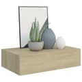 Miniatyrbild 4 av 10: The Living Store Väggmonterad låda ek 40x23,5x10 cm MDF -  Vägghyllor & fönsterbrädor