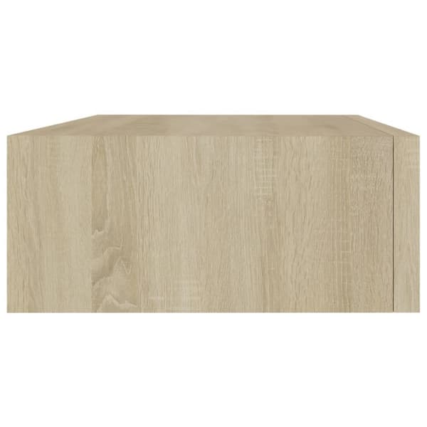 The Living Store Väggmonterad låda ek 40x23,5x10 cm MDF - Vägghyllor & fönsterbrädor