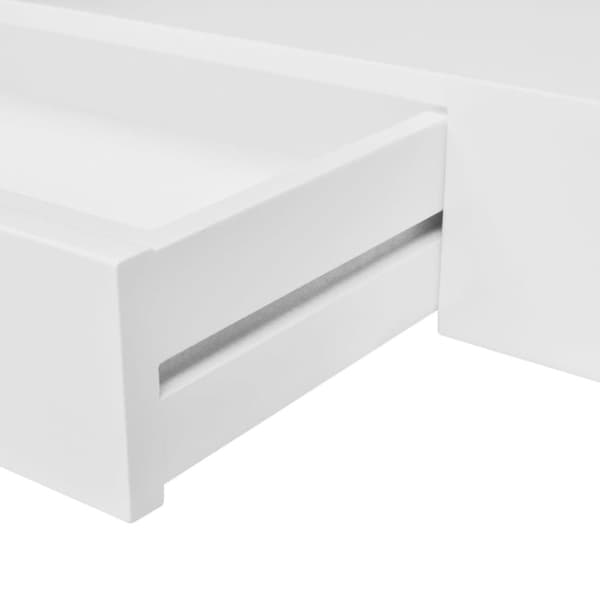 The Living Store Flytande vägghylla med 1 låda MDF - Vägghyllor & fönsterbrädor