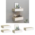 Miniatyrbild 1 av 11: The Living Store Vägglådor ek och vit 2 st 40x23,5x10 cm MDF -  Vägghyllor & fönsterbrädor