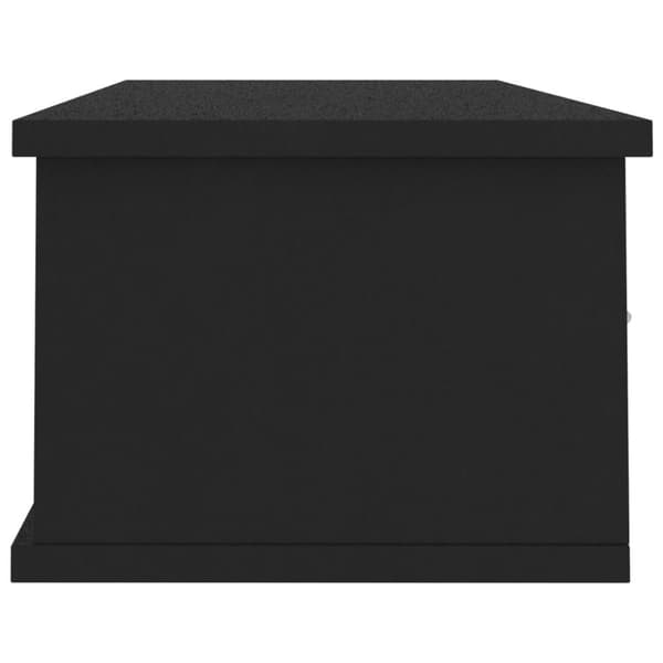 Vägghyllor & fönsterbrädor - Living Väggmonterade lådor svart 88x26x18,5 cm spånskiva